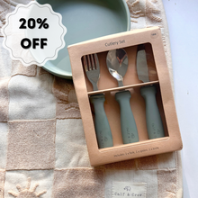 Load image into Gallery viewer, VALUE BUNDLE | Hooded Towel + Suction Plate + Stainless Steel Cutlery