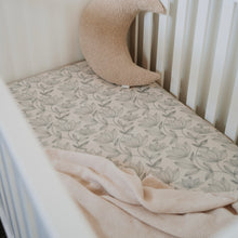 Load image into Gallery viewer, Organic Cotton Fitted Cot Sheet (4 designs)