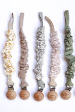Load image into Gallery viewer, Cotton Scrunch Dummy Clip (5 colours)