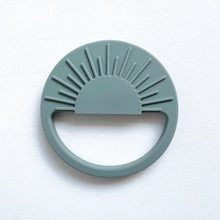 Load image into Gallery viewer, the silicone sunrise teether in stormy colour