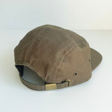 Load image into Gallery viewer, back view of khaki crew cap showing adjustable strap