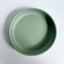 Load image into Gallery viewer, the top view of the silicone suction plate in sage colour