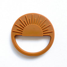 Load image into Gallery viewer, the silicone sunrise teether in sunset colour