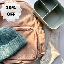 Load image into Gallery viewer, VALUE BUNDLE | Backpack + Lunchbox + Beanie + Socks
