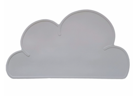 calf grey silicone cloud placemat
