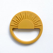 Load image into Gallery viewer, the silicone sunrise teether in sunrise colour
