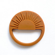 Load image into Gallery viewer, the silicone sunrise teether in sunset colour
