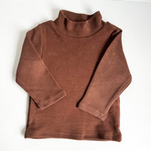 Load image into Gallery viewer, the thick long sleeve skivvy top in chocolate colour
