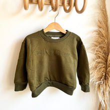 Load image into Gallery viewer, the crew sweatshirt in khaki colour
