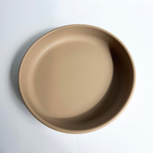 Load image into Gallery viewer, the top view of the silicone suction plate in latte colour
